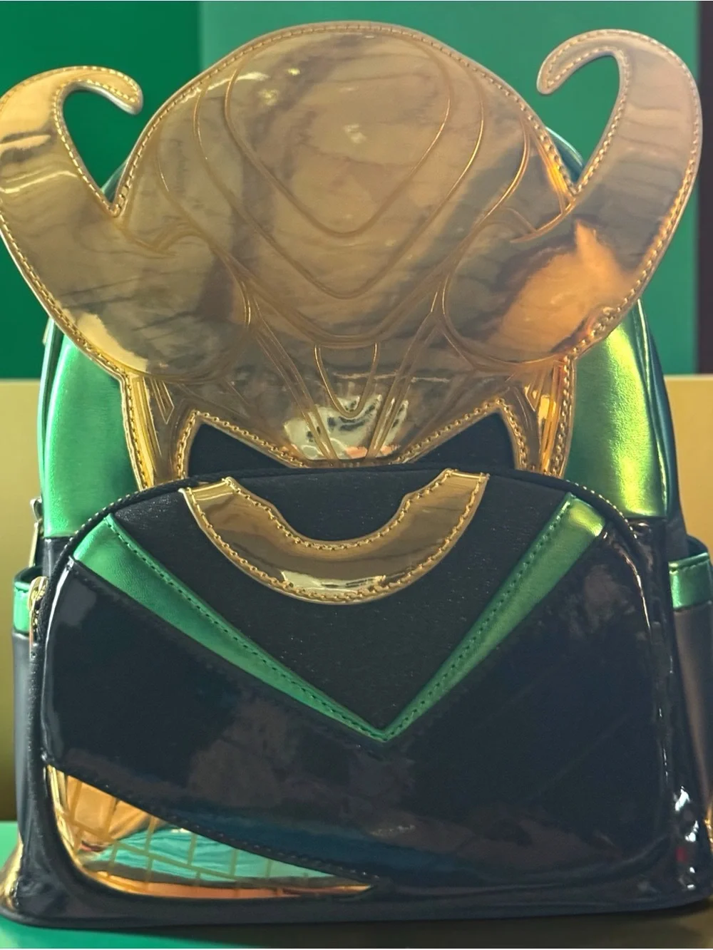 Loungefly Marvel Shine Loki Master of Mischief Mini Backpack